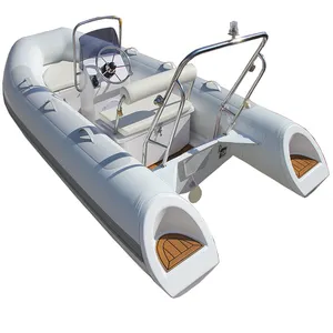 PVC de coque de fibre de verre de la haute performance 11ft/bateau gonflable rigide de Hypalon 5 personnes pour détendent