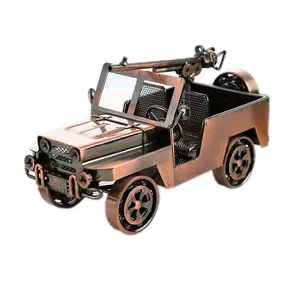 Willis吉普车模型复古铁车经典汽车创意装饰金属工艺品摆件
