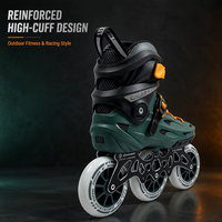 Patins à roulettes professionnels pour adultes à trois roues en alliage d'aluminium avec roulettes de slalom pour hommes et femmes