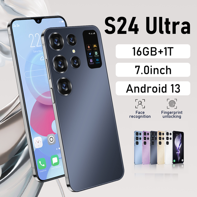 Promotion S24 Ultra Upgrade Cameras Large Memory 6.8 Inch HD Screen S24 Ultra+ SmartPhone Cellphone Smart Mobile Phone