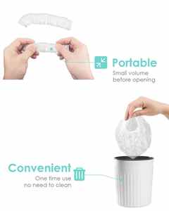 <span class=keywords><strong>Bonnet</strong></span> <span class=keywords><strong>de</strong></span> douche jetable en PE imperméable, biodégradable, anti-huile et anti-poussière, épaissi et élastique, à prix avantageux et très demandé - Product Image 5