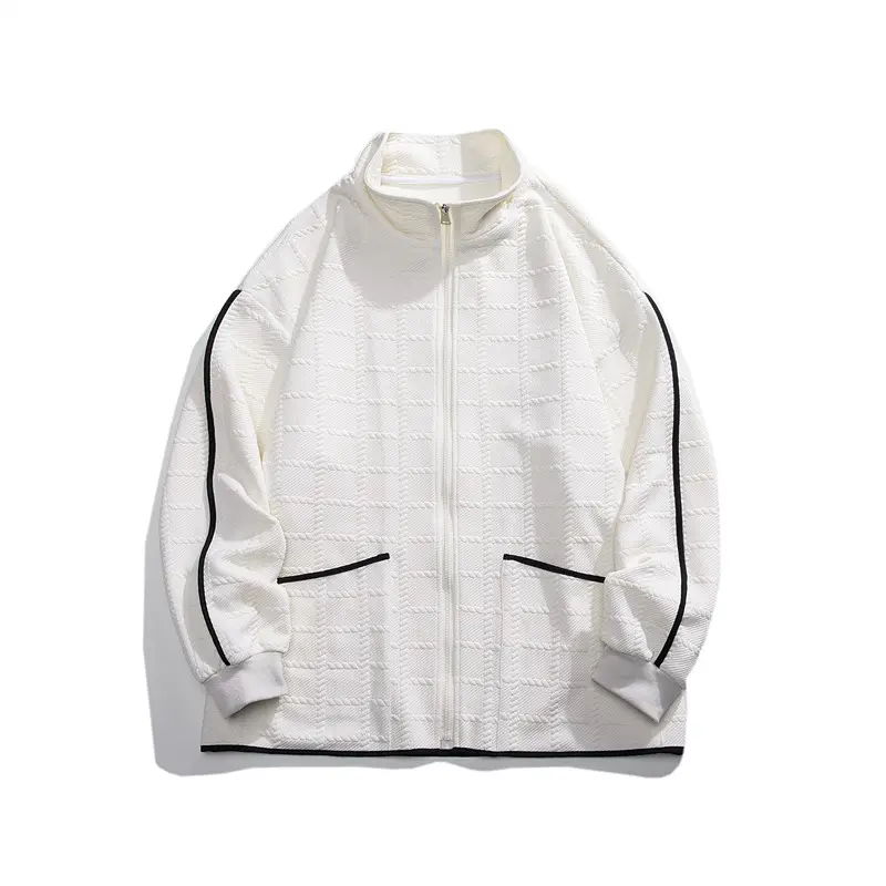 디지털 인쇄 포켓 2 피스 스웨트 셔츠 패션 후드 멀티 지퍼 하프 웨이 남성 봄용 새로운 디럭스 스킨 코트