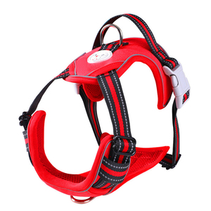 Dog Fashion <b>Pet</b> Chest Strap Traction Rope <b>Pet</b> Reflective Double Layer Vest Strap Medium Large Dog Explosion Proof Breaststrap - Product Image 1