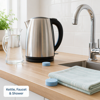 Tablettes nettoyantes moussantes sans rinçage pour douche, évier et carrelage – Rafraîchissantes