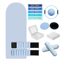 Kit de Pilates et d'entraînement sportif personnalisé pour la maison : ballon de yoga, barre de gymnastique, haltères en silicone, anneau de puissance, tapis de yoga et accessoires