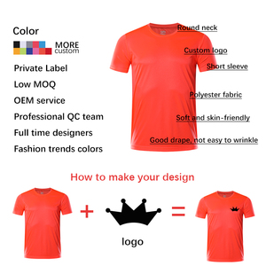 Giá Bán Buôn Người Đàn Ông Thường Sport Trắng T-shirt Unisex Thiết Kế Tùy Chỉnh Thăng Hoa 100% Polyester Rắn Áo Sơ Mi Màu - Product Image 6