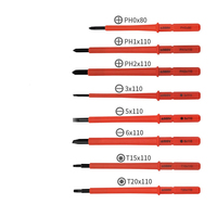 Jeu de tournevis isolés pour électricien OEM 10-en-1 avec kit d'outils de réparation électrique multifonctionnel magnétique