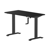 Cadre de table de bureau ergonomique à manivelle pour ordinateur, réglable en hauteur, pour position assise ou debout