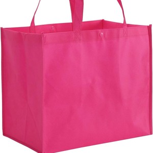 Sac fourre-tout réutilisable grand format, résistant, écologique, pliable, en non-tissé, avec logo imprimé pour les courses et les magasins, vente bon marché - Product Image 2