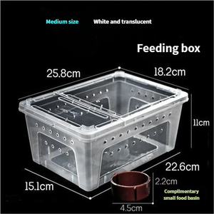 Cajas de cría de reptiles de material PP ligero ecológico recintos para suministros de hibernación ranas con cuernos gusano de seda bebés - Product Image 2