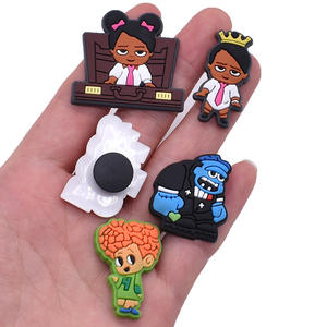 Nouvelle Tendance HY : Breloques de Chaussures « Girl <span class=keywords><strong>Boss</strong></span> » Rose Magique pour Sabots, en PVC, pour Sandales et Accessoires de Chaussures - Product Image 4