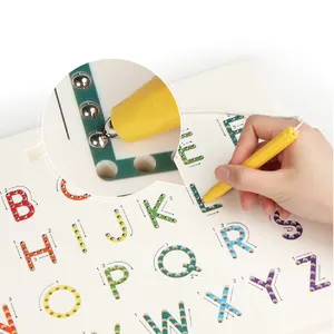 ילדים חינוכיים מגנטי נמוך יותר במקרה האלפבית אותיות התחקות ציור לוח למידה ציור צעצועים
