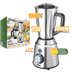 Licuadora Eléctrica DSP de 1.5L y 900W con Función para Picar Hielo, Control de Perilla de Acero Inoxidable, Velocidad Variable - Product Image 1