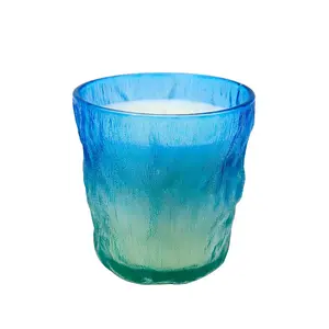 OEM Custom Sea Style Home Decor Glass Jar Candle Soy Wax Paraffin Wax Blend Scented Candle Bulk Order