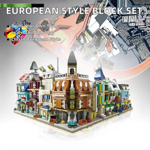 Modelo de Ladrillo Modular de Estilo Tudor con Vista a la <span class=keywords><strong>Calle</strong></span> Retro, Juguete de Ladrillos para Adultos y Niños, Regalos de Navidad y Cumpleaños - Product Image 2