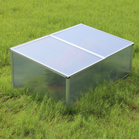 Mini serre extérieure en aluminium à cadre froid portable pour jardin Petite maison verte pour fleurs et plantes