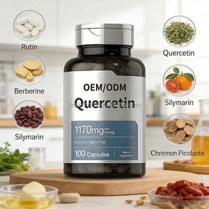แคปซูลควอเรซิทินแบบ OEM/ODM ผลิตภัณฑ์เสริมอาหารจากสมุนไพรธรรมชาติที่มีส่วนผสมของรูติน ควอเรซิทิน และซิลิมาริน - Product Image 3