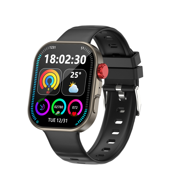 C48PRO Smart Watch IP68 Waterproof 2.01" AI Voice Assistant Fitness Sleep Tracker Wireless Calling Smartwatch Sports Men Watch