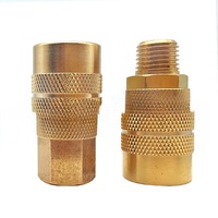 Raccord rapide en laiton de style européen 6.35mm 8mm 10mm connecteur de tuyau d'air de compresseur prise pneumatique