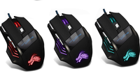Souris de jeu xd, filaire, USB, motif Dragon