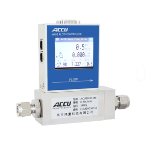 ACCU 공장 가격 터치 스크린 디지털 질량 유량 컨트롤러 고정밀 RS485 4 ~ 20mA 질소 가스 질량 유량계 - Product Image 2