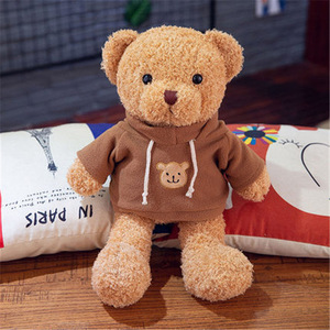 库存软卡哇伊可爱plushie peluche动物泰迪熊公仔毛衣连帽衫毛绒泰迪熊毛绒玩具 - Product Image 5
