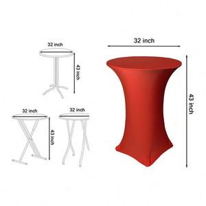 Nappe extensible en spandex de haute qualité, couleur unie, pour hôtel, banquet, mariage - Vente chaude - Product Image 4