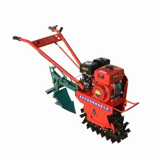Petit motoculteur rotatif Red Bull à essence avec boîte de vitesses pour travaux agricoles et creusement de fossés - Product Image 1
