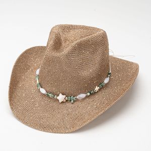 Chapeau en paille de papier de style nouveau, chapeau de soleil respirant pour femme, été, extérieur, plage, voyage, chapeau simple et tendance, chapeau <span class=keywords><strong>panama</strong></span> en paille - Product Image 1