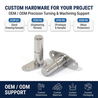 Pin Pivot Baja Tahan Karat Presisi OEM, Poros Engsel Kustom untuk Sambungan Robotika & Otomasi