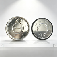 Aluminium volledig openbare, makkelijk te openen deksel 72,9 mm, food grade, voor tennisballen, droog poeder, gedroogd fruit, PET blikken, metalen blikken, aangepast logo