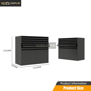 Ahşap Kapı Örnekleri için Özelleştirilebilir Modern Metal Sergi Rafı Sürgülü Raflar - Sergi Salonu Kullanımı için Paslanmaz - Product Image 4