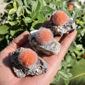 Venta al por mayor de esferas de cuarzo pulido de alta calidad, estilo bohemio, con bola de pelo de zeolita naranja, de moda, regalo de recuerdo único y decoración. - Product Image 6