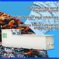 QihangRAS YCM-B3C 30m3/jam Sistem Filter Drum Kombinasi 75 Mikron Layar Ganda Tegangan Sistem Filter untuk Tambak Ikan & Kolam Koi