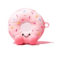 Donut Cartoon 3D für 4. Generation Pro2 für Kabellose Kopfhörer-Hülle 1/2 Generation Kreative Niedliche Kopfhörer-Hülle