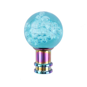 Crastp Crystal Gear <b>Shift</b> <b>Knob</b> Blue Acrylic Bubble Manual Automatic Transmission Car Accessory - Product Image 5