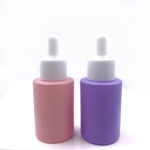 Stock 20ml 30ml 40ml 50ml <b>Macarons</b> <b>Pink</b> Green Purple Red Yellow Empty Glass Dropper Bottles For Essential Oil Cosmetic Packaging - Product Image 3