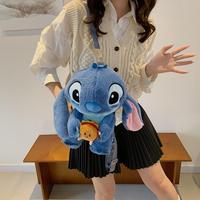Sac à dos en peluche Kawaii Stitch pour dinosaure de haute qualité, jouet de dessin animé mignon pour filles, cadeau de vacances, marque OEM, âges