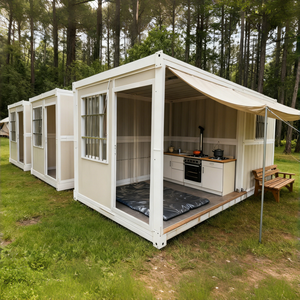 Stalen Prefab Modulaire Villa Draagbare Kleine Living Cabine Flat Pack Beweegbare Snelle Setup Modern Opvouwbare Container Huis - Product Image 1