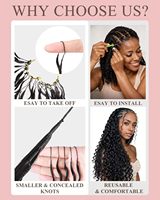Extensions de cheveux humains vierges brésiliens au crochet, 18 pouces, ultra-douces, légères, 50g, 40 mèches, réutilisables, effet bouclé miracle