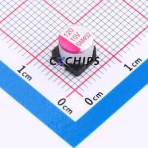 Condensador Sólido SMD SM127M010E0500, D6.3xL5mm (Capacitancia: 120uF) (Precisión: 20%) (Voltaje Nominal: 10V) - Product Image 1