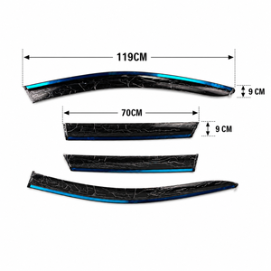 Déflecteurs de Vitres 4 Pièces Pare-Pluie et Pare-Vent pour Audi <span class=keywords><strong>Q4</strong></span> <span class=keywords><strong>E</strong></span>-<span class=keywords><strong>tron</strong></span> MK1 2022 <span class=keywords><strong>2023</strong></span> Accessoires SUV Standard Pièces de Carrosserie Extérieures - Product Image 3