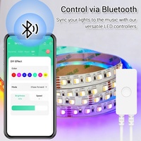 Luzumi SP648E Más popular para APP Pixel Controlador de atenuación LED direccionable RGB Control remoto inteligente Plástico programable