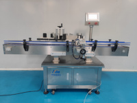 Machine d'étiquetage automatique pour bouteilles rondes, machine à étiquettes adhésives, étiqueteuse enveloppante pour bocaux et canettes, pour bouteilles de cosmétiques