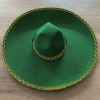 Chapeau Fedora à large bord en feutre réglable pour tenue décontractée, Cinco de Mayo, fête costumée ou carnaval