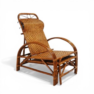 Fauteuil de salon moderne en rotin tressé à la main, chaise de loisirs en rotin naturel, fournisseur de mobilier pour balcon, patio et complexe hôtelier - Product Image 1