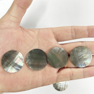 Pièces de cadran de montre personnalisables en nacre noire naturelle de Tahiti, qualité 2A, 30*0.3mm, cadrans et faces de montre - Product Image 5