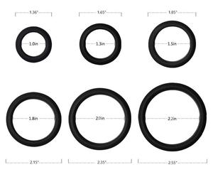 Anillo para Pene de Silicona Negra, Juego de Anillos para Retrasar la Eyaculación, Accesorio Sexual Masculino, Juguete Sexual para Adultos para Hombres - Product Image 5