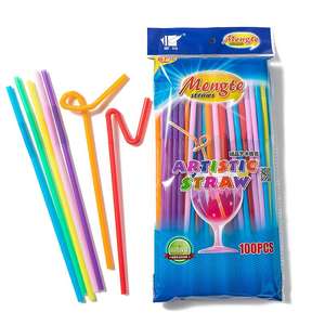 Paille en plastique licorne de haute qualité avec couvercle en argent réutilisable en gros <span class=keywords><strong>Popote</strong></span> Plastico Vaso Con Tapa 1 Cm couvercles jetables - Product Image 5