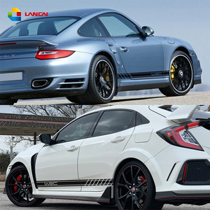 Adesivi a strisce lunghe per <span class=keywords><strong>Auto</strong></span> con minigonne laterali per <span class=keywords><strong>Auto</strong></span> adesivi per lo Styling sportivi da corsa - Product Image 5